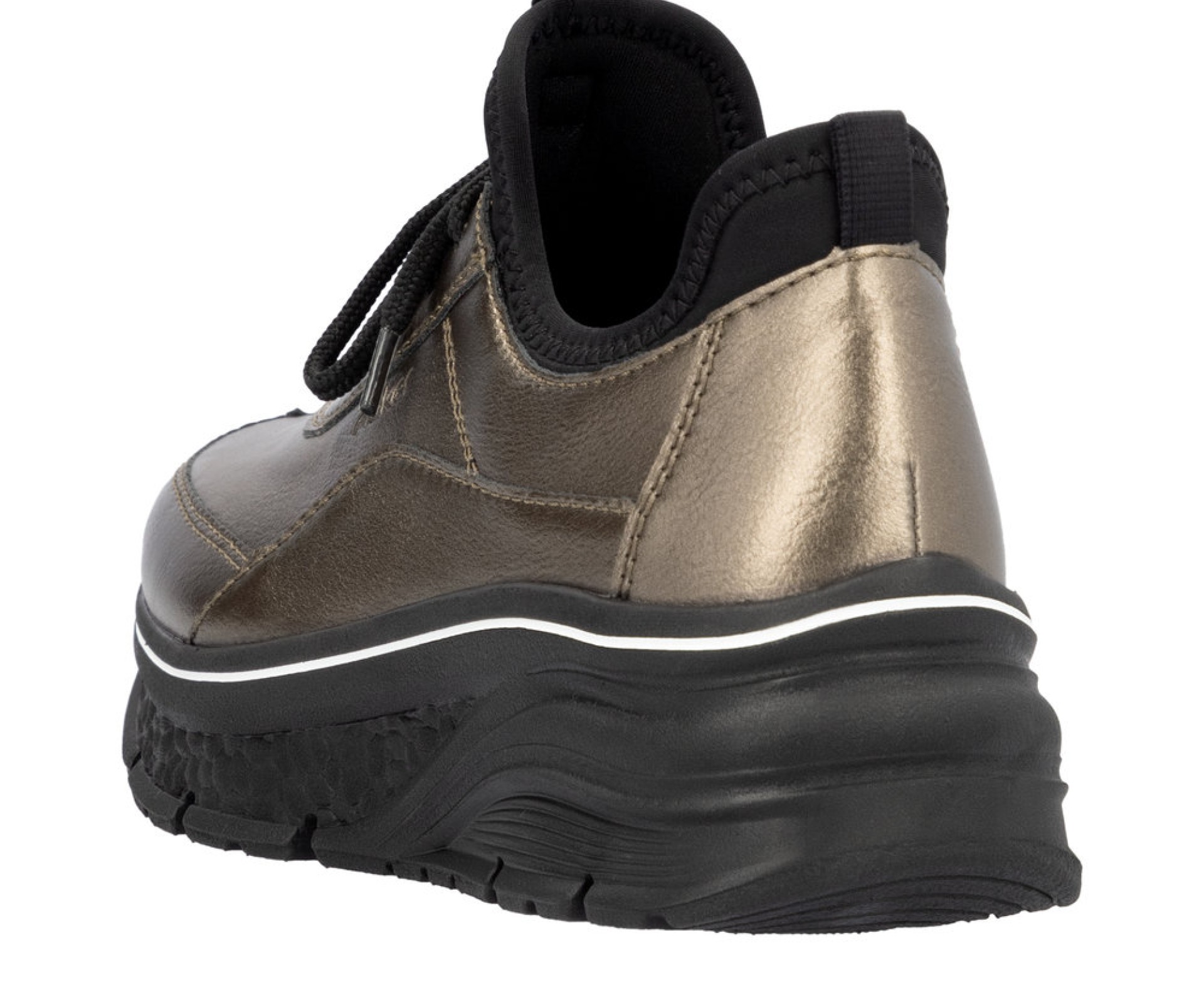 RIEKER bronz női cipő