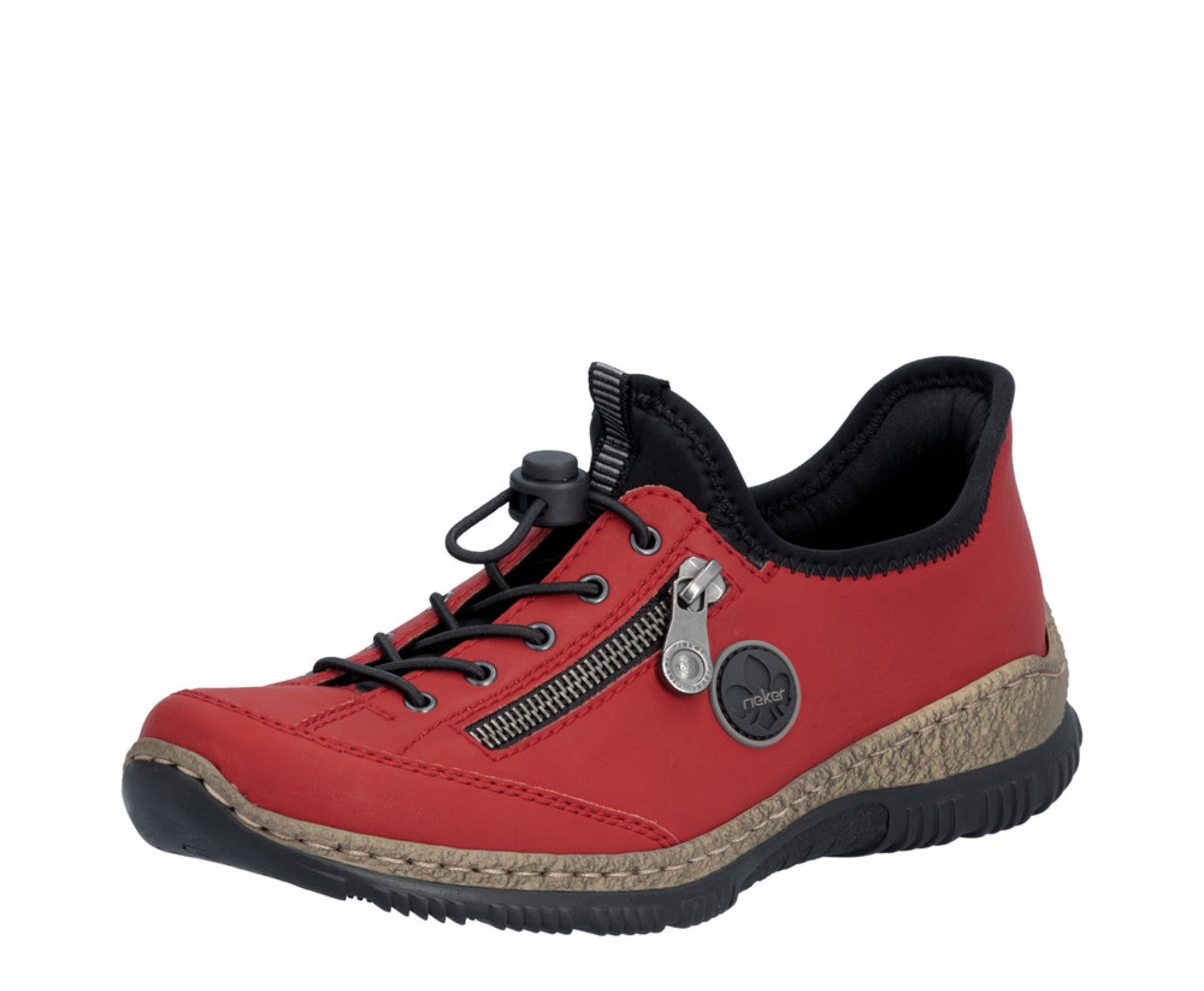 RIEKER piros  női cipő.