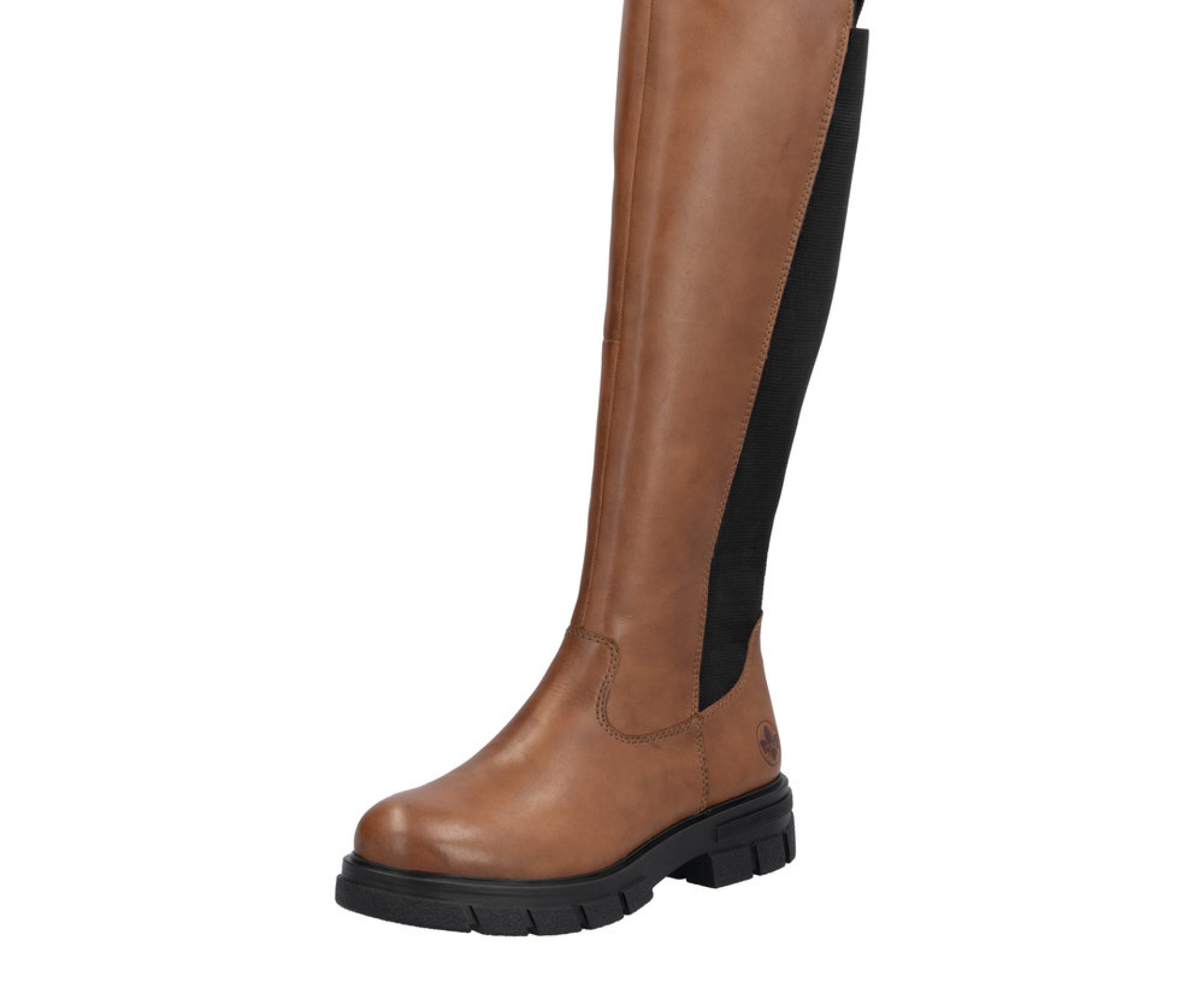 RIEKER barna női bőr hosszú szárú csizma 