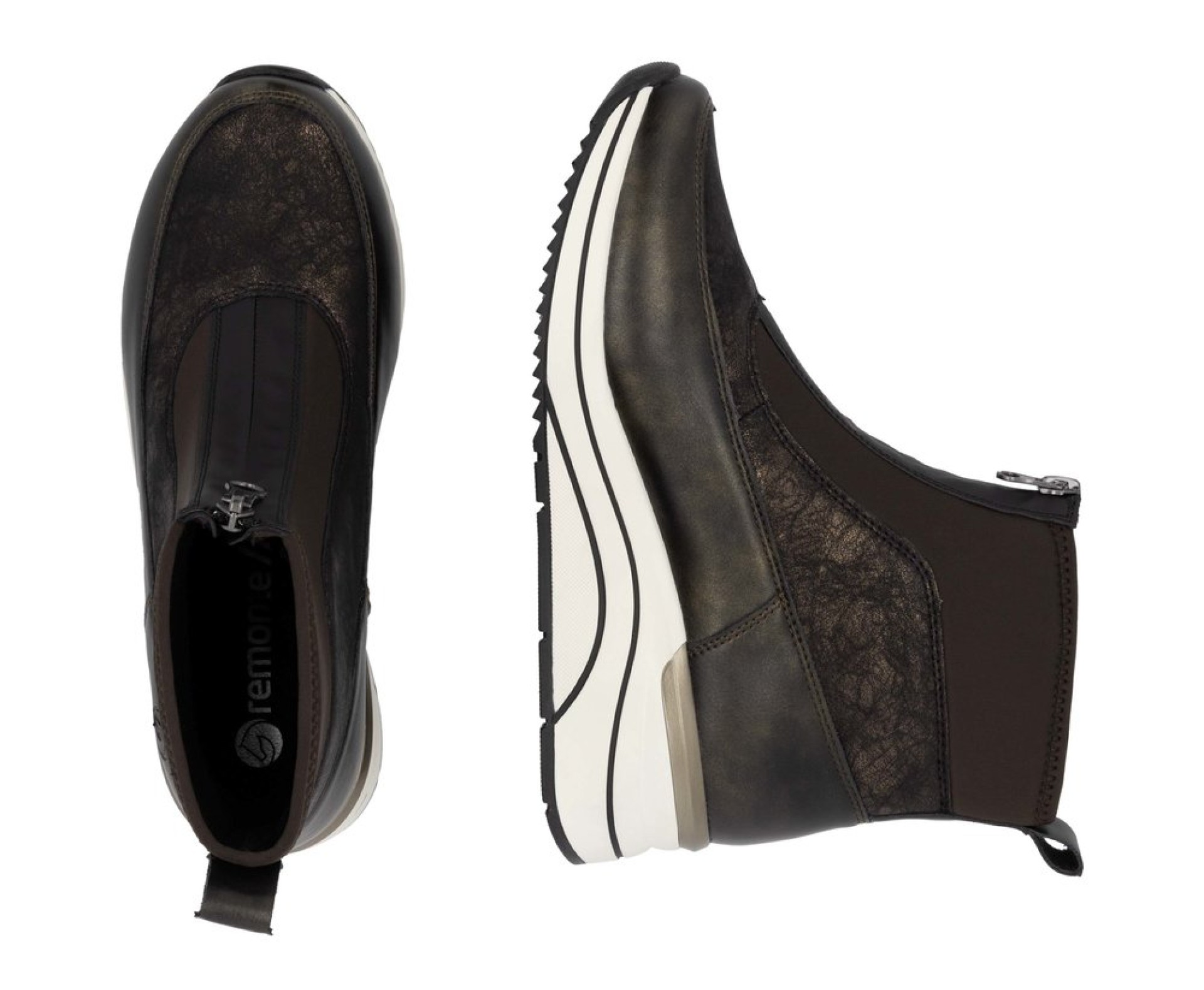 REMONTE bronz női bakancs 