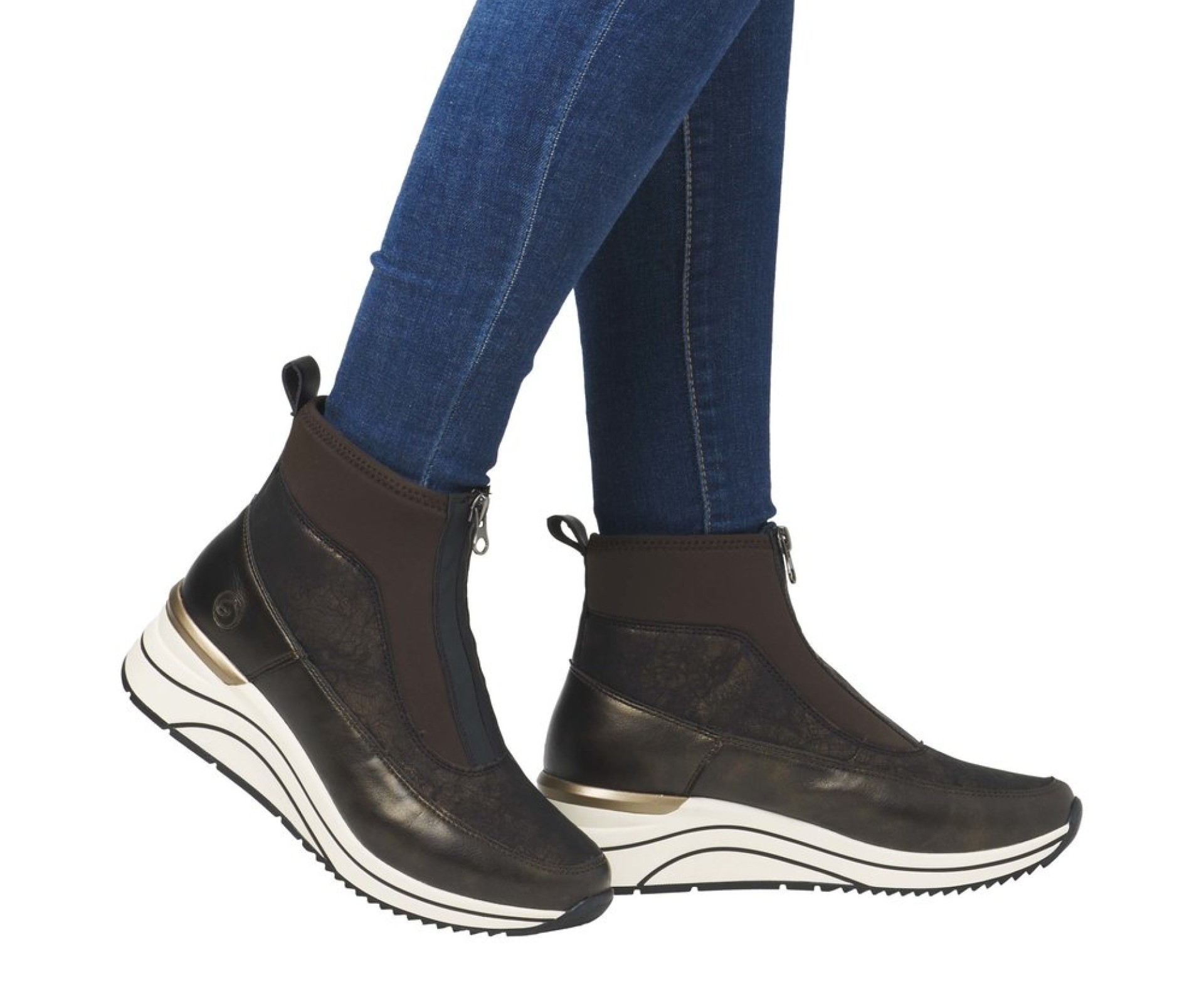 REMONTE bronz női bakancs 