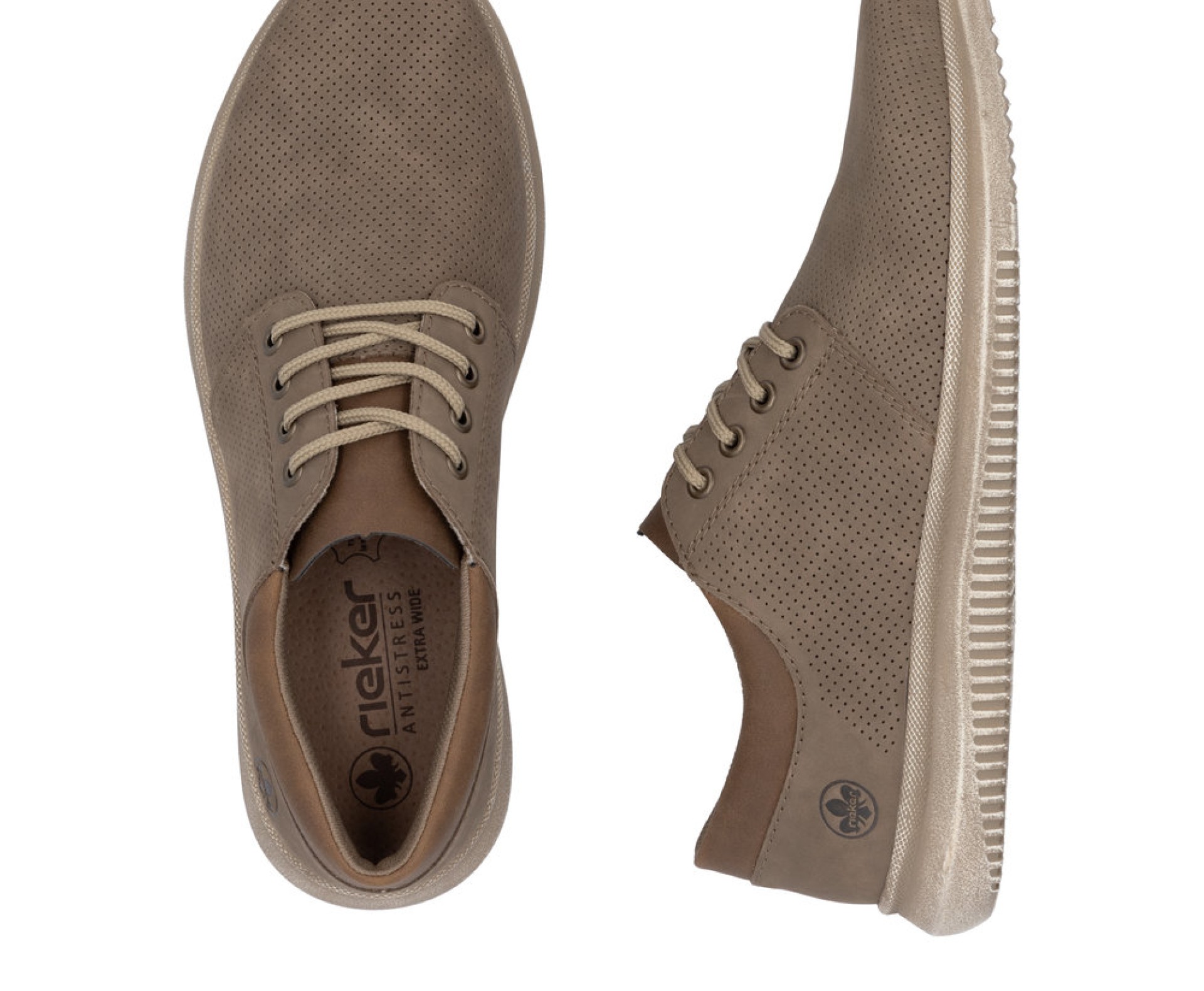 RIEKER barna férfi bőr cipő