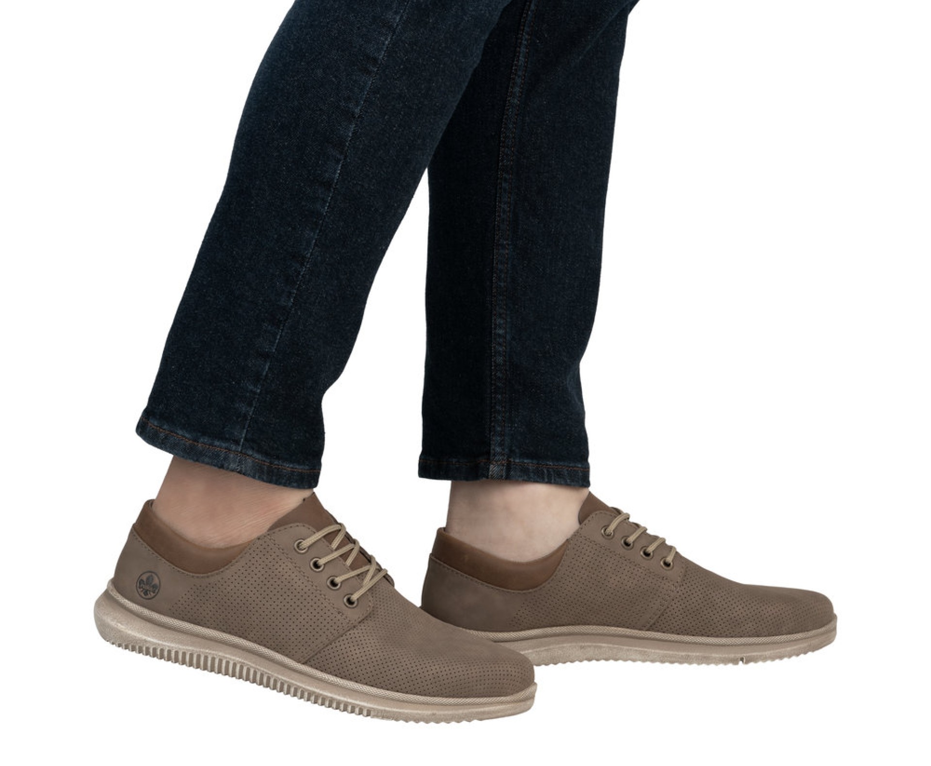 RIEKER barna férfi bőr cipő