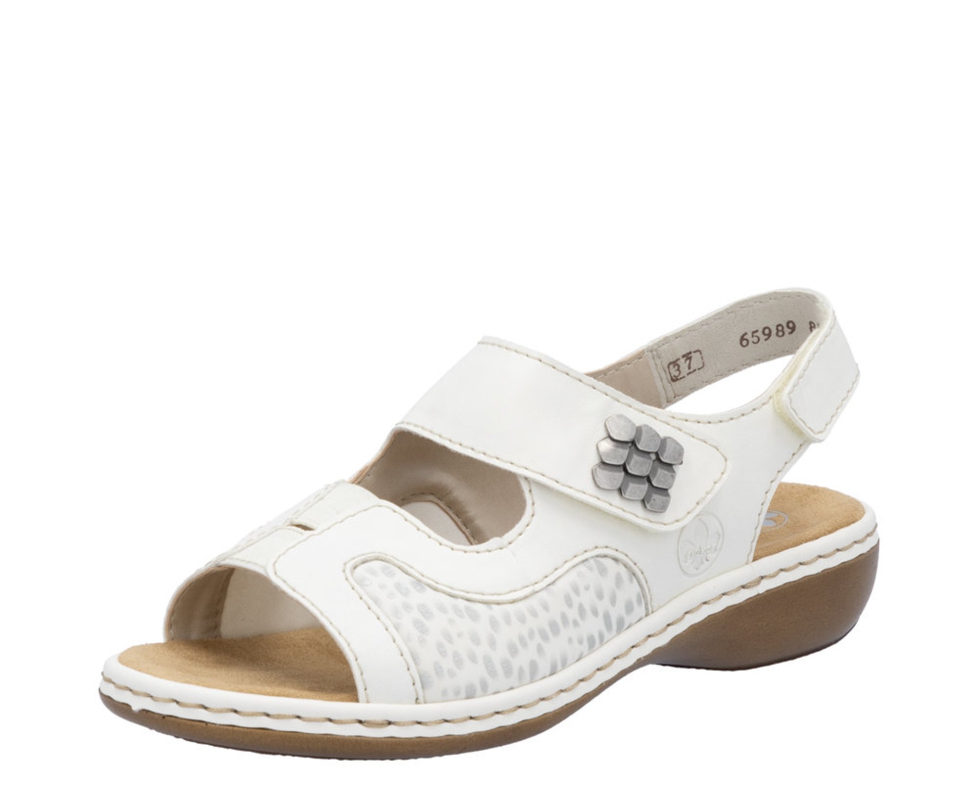 RIEKER bézs női szandál 