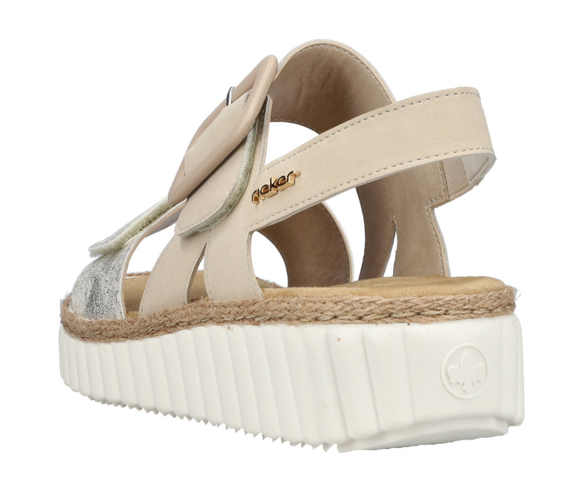 RIEKER női bézs szandál 