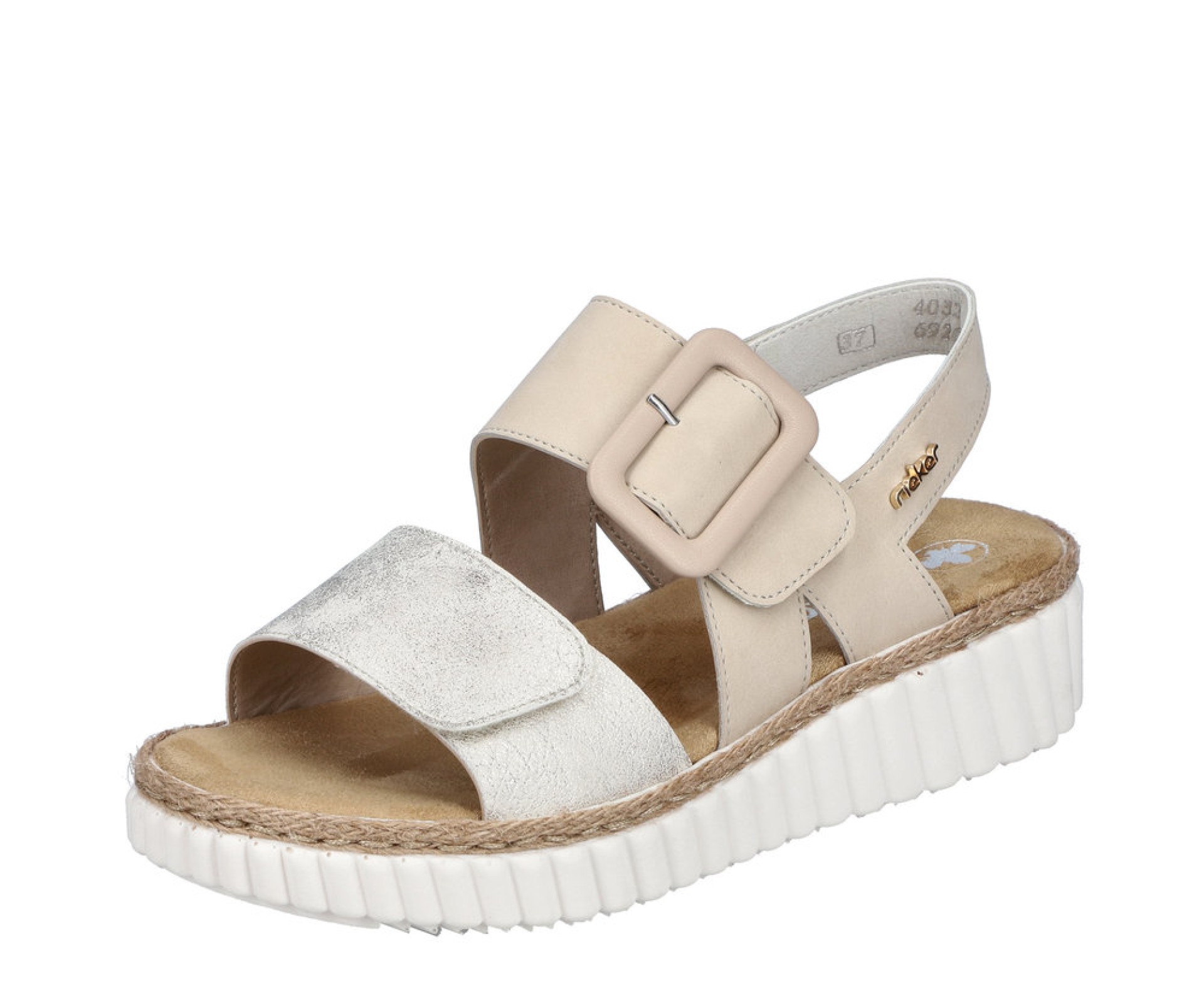 RIEKER női bézs szandál 