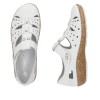 RIEKER fehér női bőr cipő.