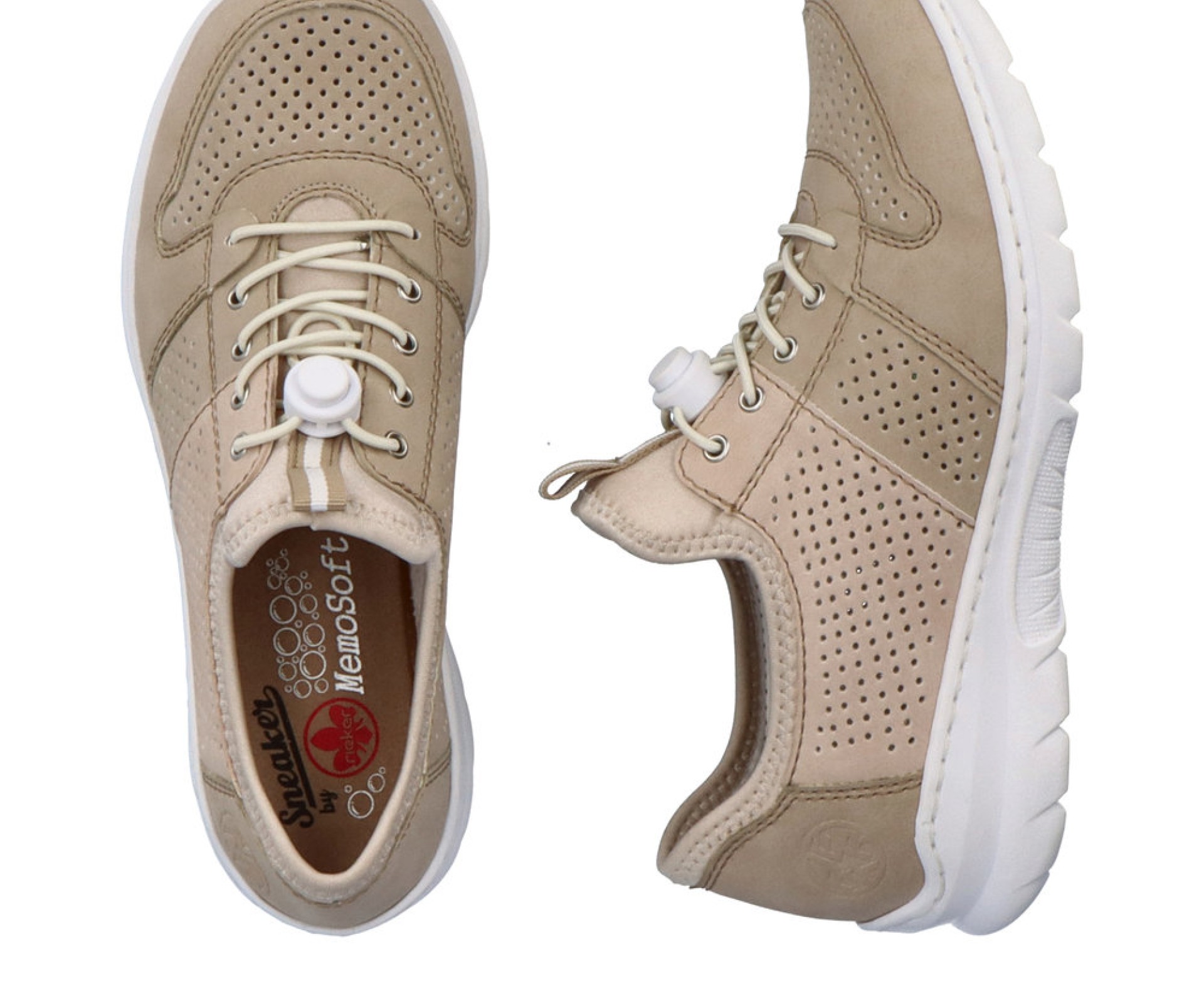 RIEKER bézs  női cipő.