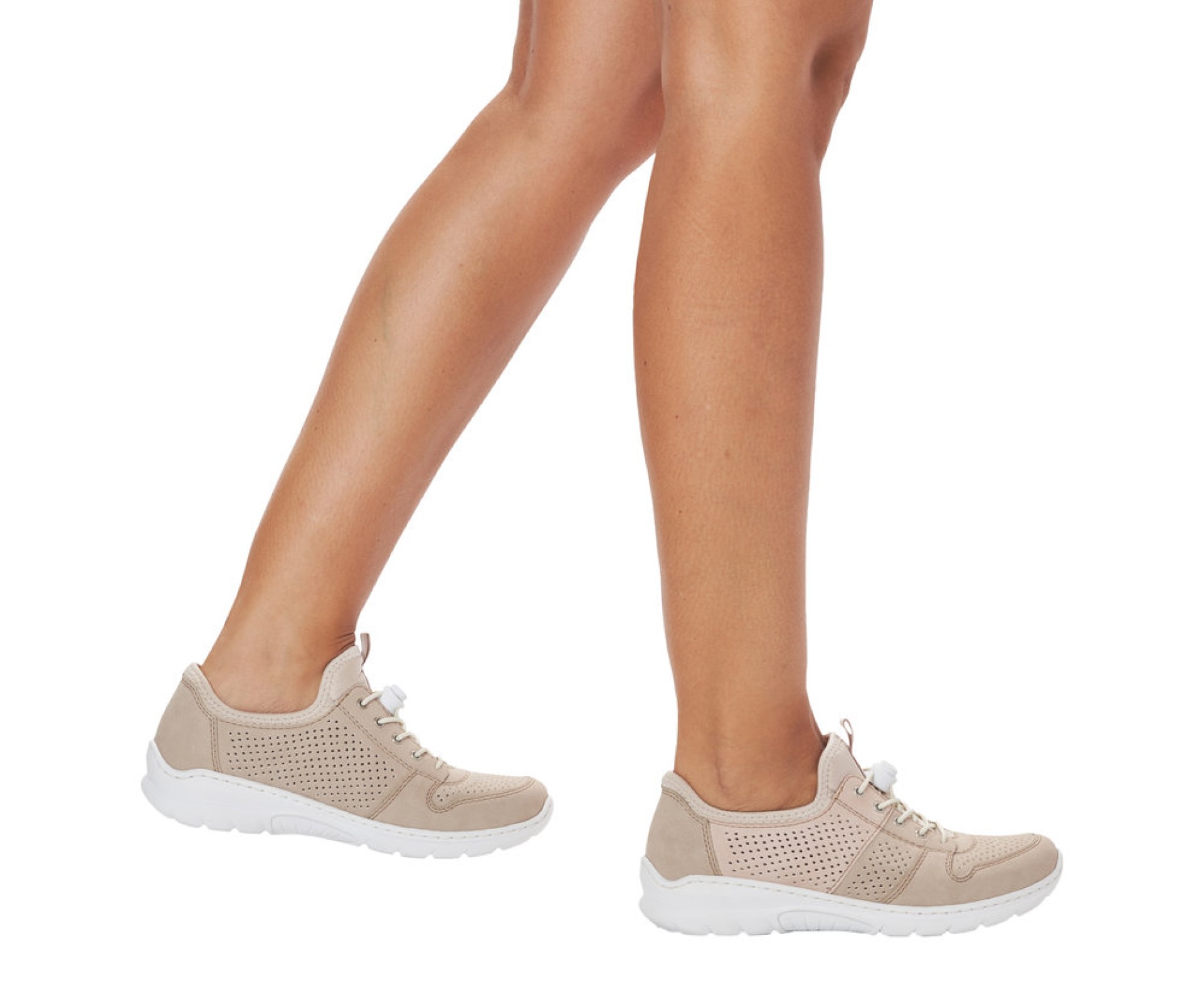 RIEKER bézs  női cipő.